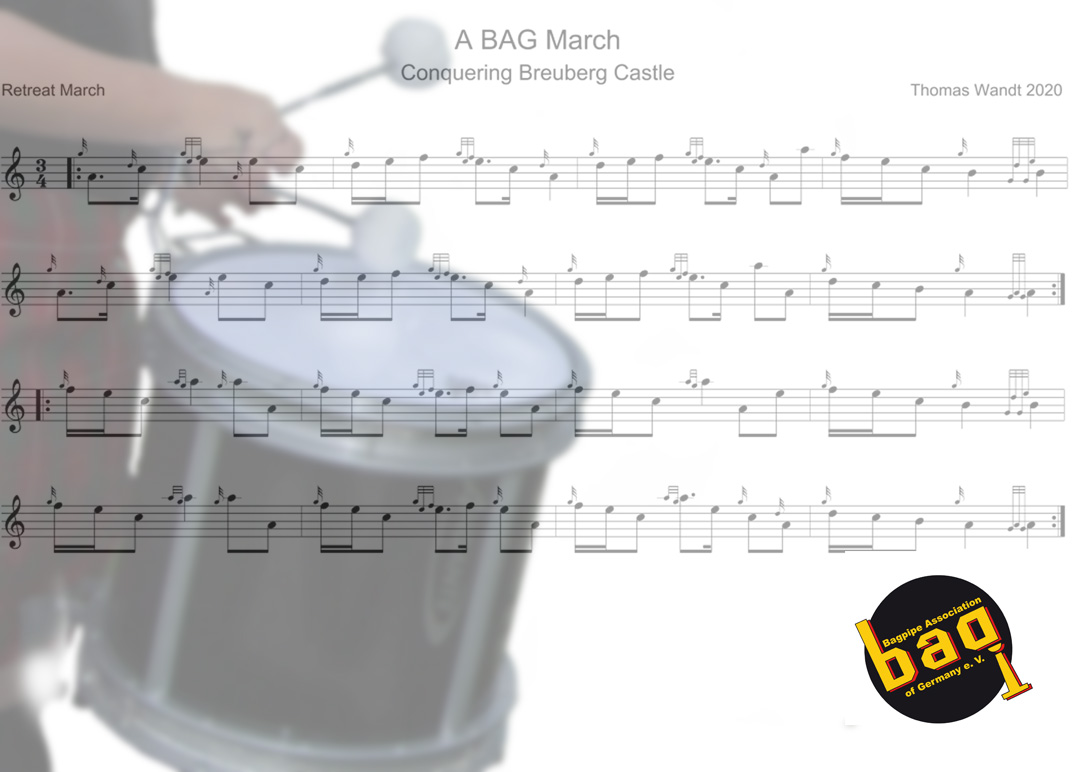 Grafik: Scores Tenor Drum Bass Snare