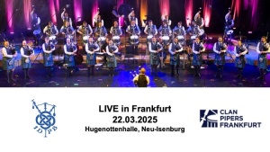 Frankfurt: Inveraray & District Pipe Band und die Clan Pipers Frankfurt Konzert